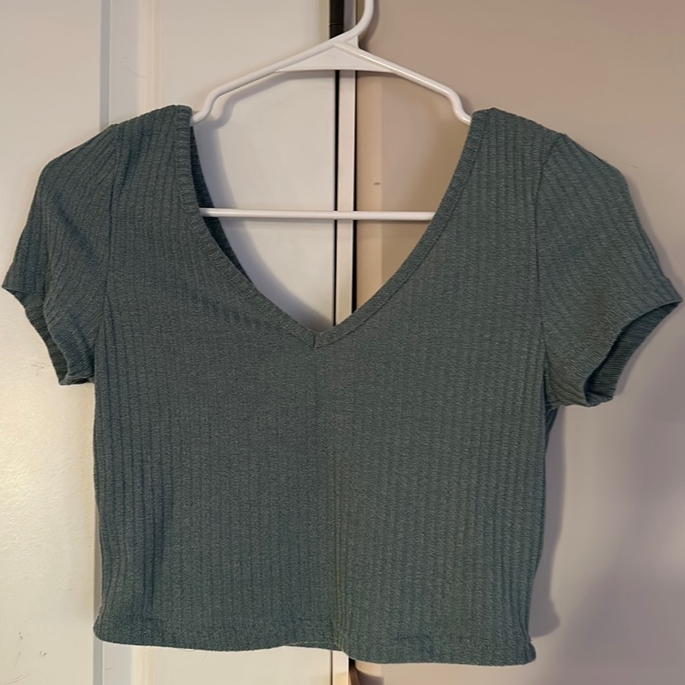 SHEIN green/blue crop